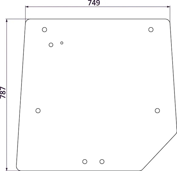 Bakglas, övre (MF 3821485M1) - Hytt och kaross - 8716106878772 - 1