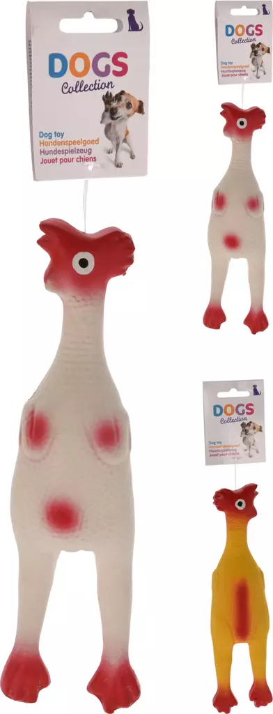 Hundleksak latexkyckling 25 cm - Husdjursleksaker - 8721037033862 - 1