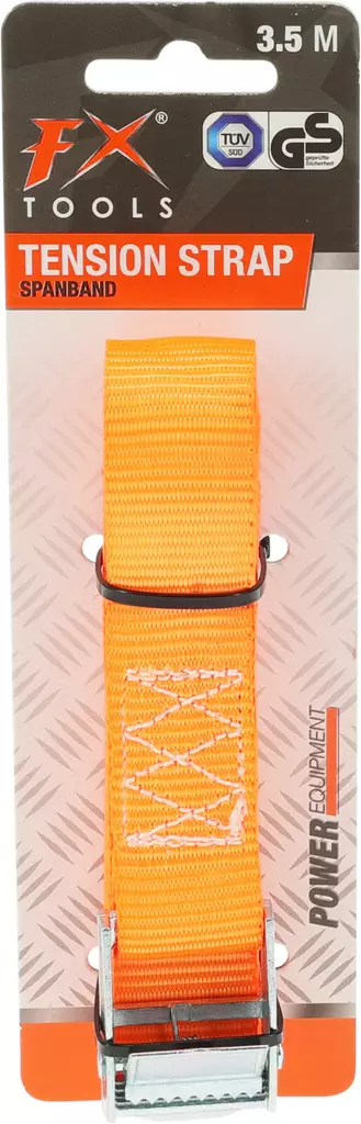 Lastrem med snabbspänne 3,5 m orange - Spännband - 8721037310932 - 1
