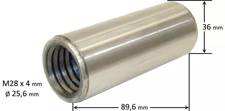 Framfjärdingsbuss 28x36x89,6 - Bromsar - svm0000009172 - 1