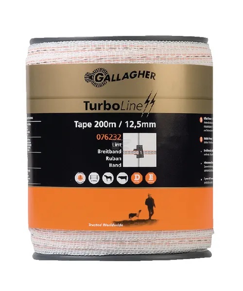 Stängselband Gallagher TurboLine 12,5 mm 200 m - Stängselband och -trådar - 9414701076232 - 1