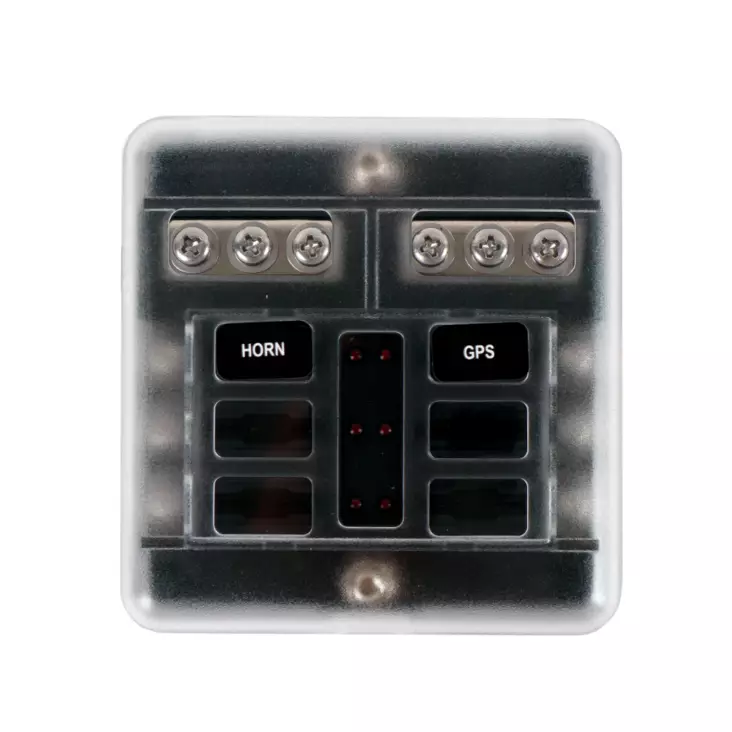 Arctic Marine Säkringslåda för 6-säkringar med 12V LED-indikatorer - Andra båttillbehör - 6418536032732 - 1