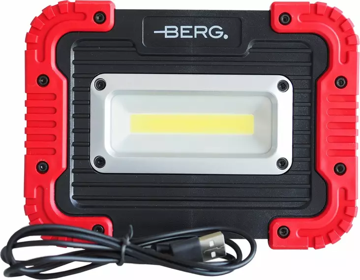 Berg Arbetslampa uppladdningsbar 10W COB 1000lm - Arbetsplatsbelysning - 6418536010402 - 1