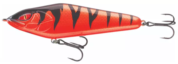 Daiwa Prorex Lazy Jerk 120SS Röd Tiger Wide - Beten och flugor - 4059845063202 - 1