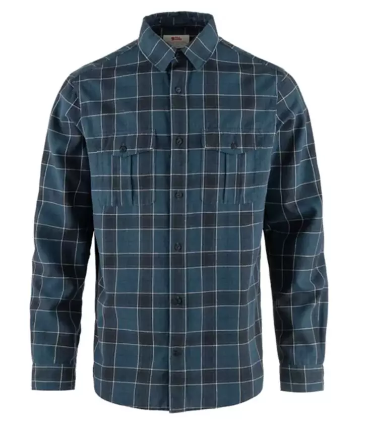 Fjällräven Övik Travel Shirt LS M Indigo Blå-Mörk Marinblå - Friluftskläder - 7323450989682 - 1