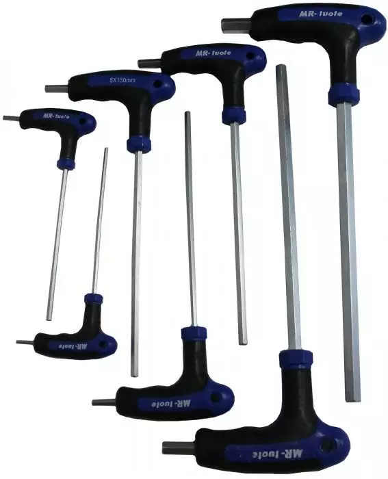 Skruvnyckelsats med T-handtag 7-delar - Insexnycklar - 6430074695262 - 1