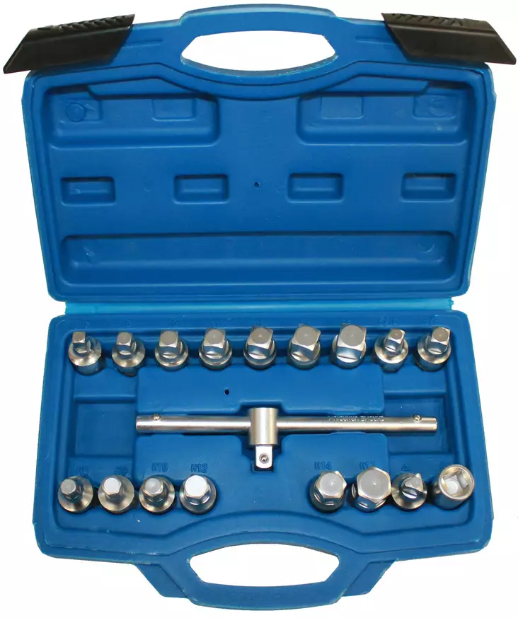 Oljytångsnyckelsats 3/8", 19-delar. - Verkstadsverktyg - 6430074693022 - 1