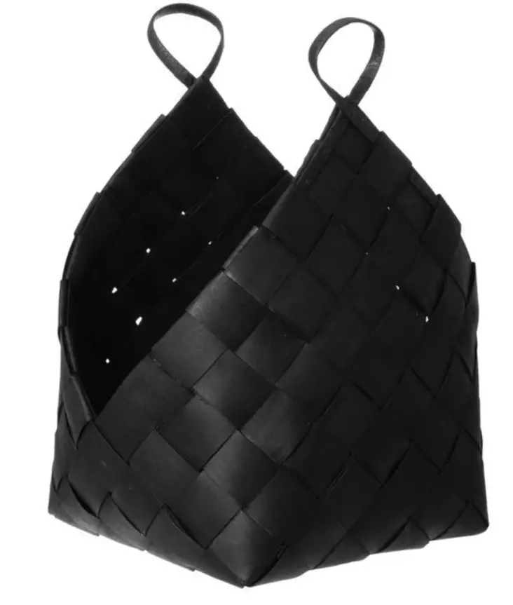 Vedkorg svart 50x63 cm - Eldstadstillbehör - 6410416394862 - 1