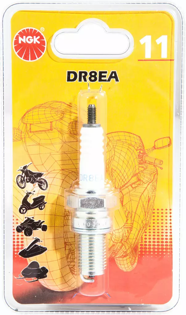 Tändstift DR8EA röd nr 11 - Tändstift - 0087295068472 - 1