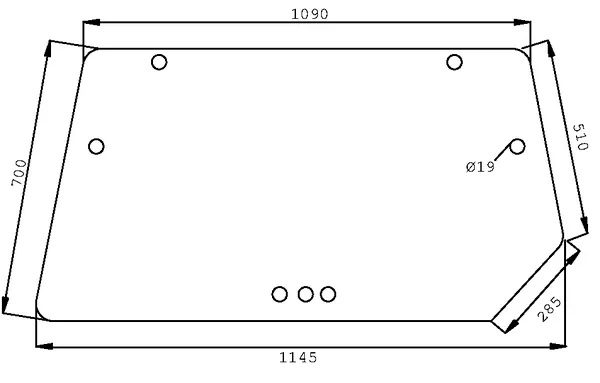 Bakfönster, övre (Deutz-Fahr 04363898) - Hytt och kaross - 3660980005722 - 1