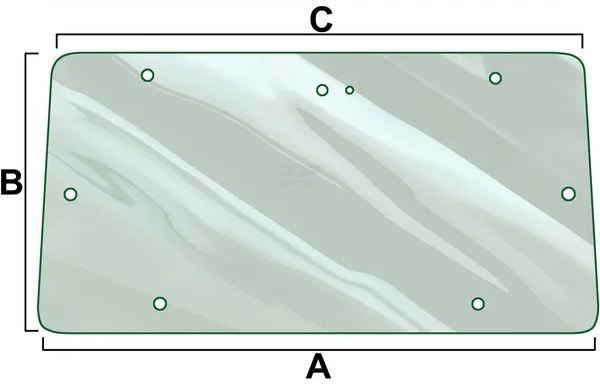 Bakfönster, övre (MF 3477716M1) - Hytt och kaross - 5035776897832 - 1