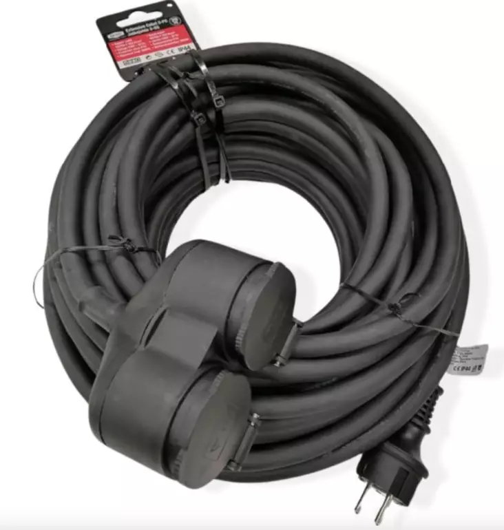 Tamo förlängningssladd 2-delar 10 m - Förlängningssladdar - 6420613777962 - 1