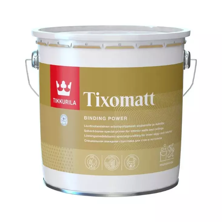 Tikkurila Tixomatt vit grundfärg - Golvfärger - 6408070000472 - 1