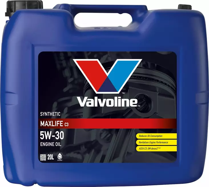 Valvoline MaxLife C3 5W-30 motorolja 20 l - Motoroljor - 8710941021782 - 1