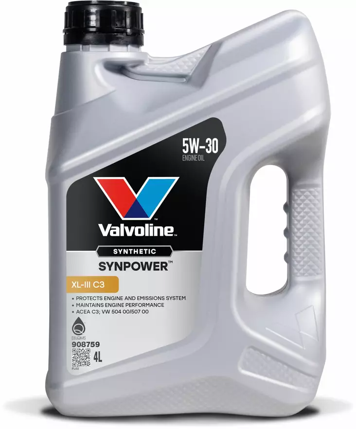 Valvoline SynPower XL-III C3 5W-30 motorolja 4 l - Motoroljor - 8710941018652 - 1