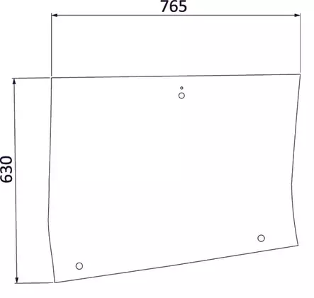 Sidofönster, vänster (Fendt 816810040421) - Styrhytt och kaross - 8716106314843 - 1