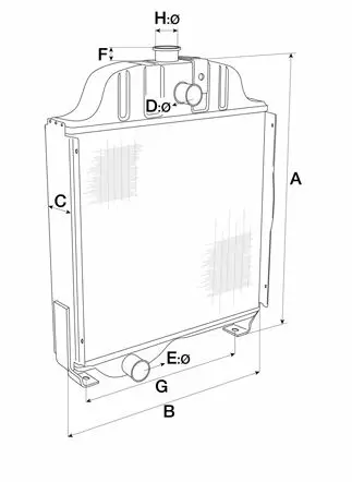 Kylare som passar Valmet 502 - Kylning - svm000008623 - 1