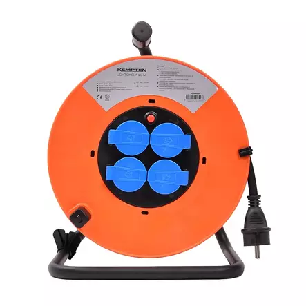 Gummikabeltrumma 20 meter 3 x 2,5 mm² - Förlängningssladdar - 6438152085233 - 1