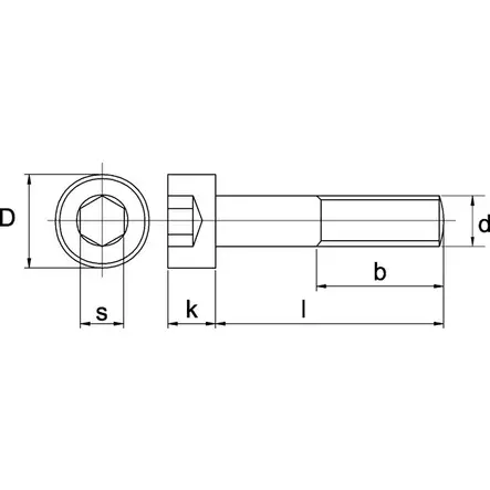 Sexkantsskruv M8 x 50 mm 12.9 svart - Bultar och muttrar, metrisk gänga - 8716106681723 - 2