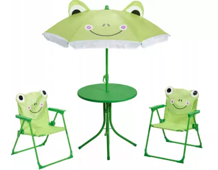 Barns trädgårdsbord och stolar Groda - Trädgårdsmöbler - 8721037875523 - 1