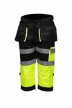 Reflexfärgade capribyxor gul/svart - Sommararbetskläder - 6418326432803 - 1