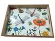 Blommor och insekter bricka 30x40x5 cm - Serveringsfat, dukning - 8719202972863 - 2