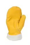 Läderhandskar med teddyfleece, gul - Arbetshandskar - 6418326310583 - 1