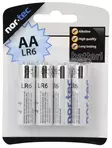 Nor-Tec alkaliskt batteri LR6 AA 4 st/fp - Batterier, testare - 5709386605803 - 1