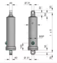 Kippisylinder 11 ton 1130 mm (P) - Cylindrar - TC14483 - 2