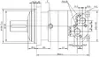 SMV800A440YKR Geroottormotor 800cc - Hydraulik - 8719493242423 - 3