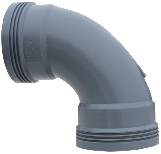 Rundad hörnlist 110 mm 88,5° grå - Avlopp och vattenlås - 5708525322373 - 1