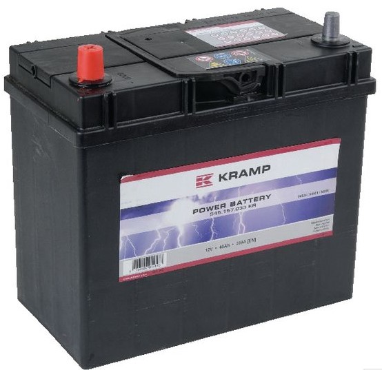 Batteri Kramp 12V 45Ah 330A - Startbatterier - 8716106054183 - 1