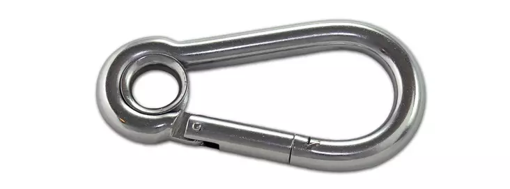 Arctic Marine karbinhake med ögla 5x50 mm - Andra båttillbehör - 6430022582453 - 1