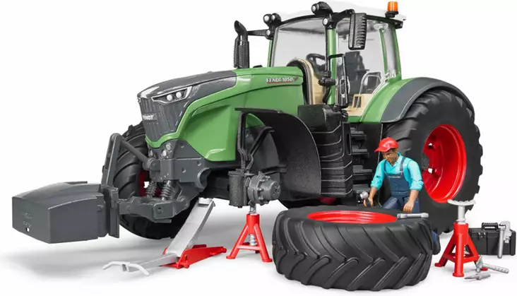 Bruder Fendt 1050 Vario med mekaniker och däckbyttesats - Bruder arbetsmaskinsleksaker - 4001702040413 - 2