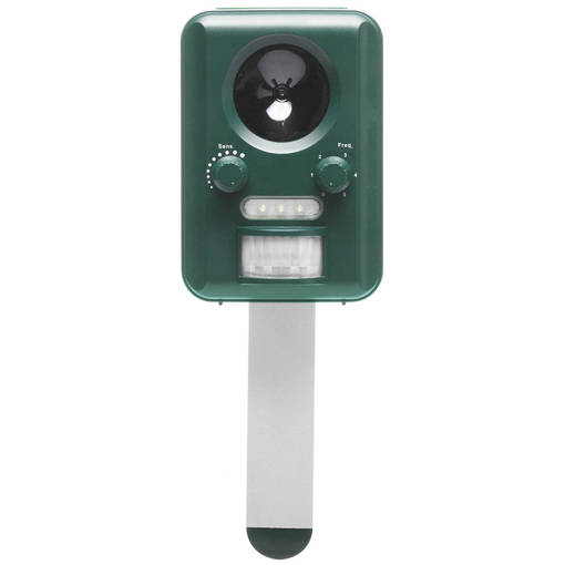 Djurfördrivare med blinkande ljus/ultraljud/spegel - Bekämpning av gnagare - 6410413158153 - 1