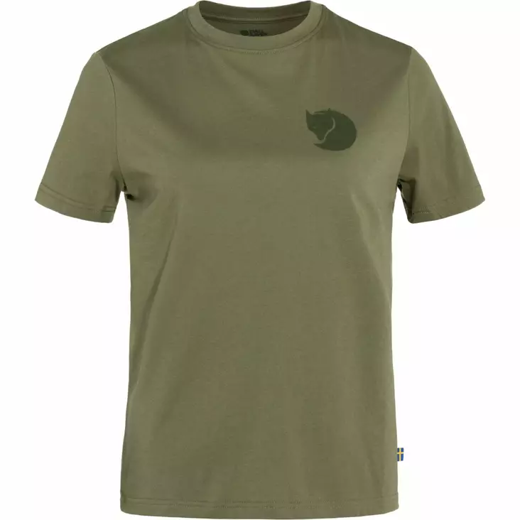 Fjällräven Fox Boxy Logo Tee W Grön - Friluftskläder - 7323450857363 - 1
