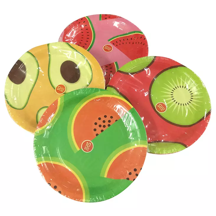 Frukt engångstallrik 10 st/förp - Engångsartiklar - 8719987405143 - 1