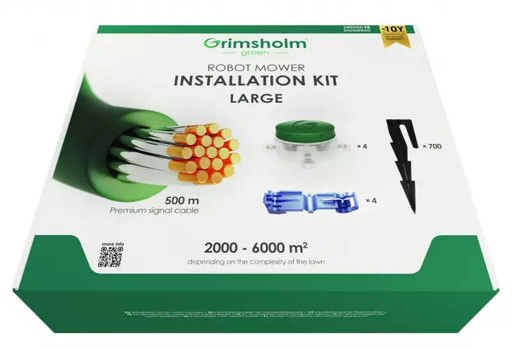 Grimsholm installationspaket Large 500 meter - Gräsklippare - 7350076763303 - 1