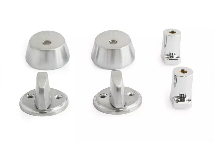 Habo nyckelsats och vändvred 46 "dubbel" - Andra dörrtillbehör - 7317900166853 - 1