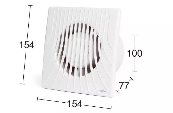Habo frånluftsfläkt Ventit Classic - Ventilationsventiler - 7317900170263 - 1