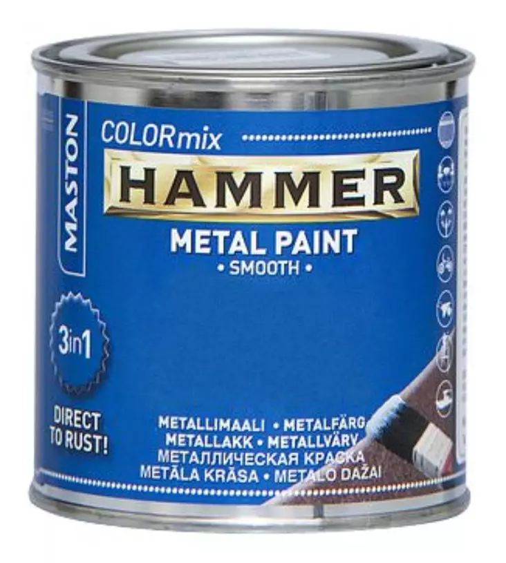 Hammer metallfärg 250 ml - Andra färger, lacker och oljor - 6412498860013 - 1