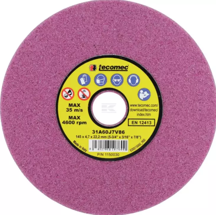 Slipkiva 145 x 6,0 x 22,2 mm - Skogsarbetarens verktyg - 8032706105323 - 1