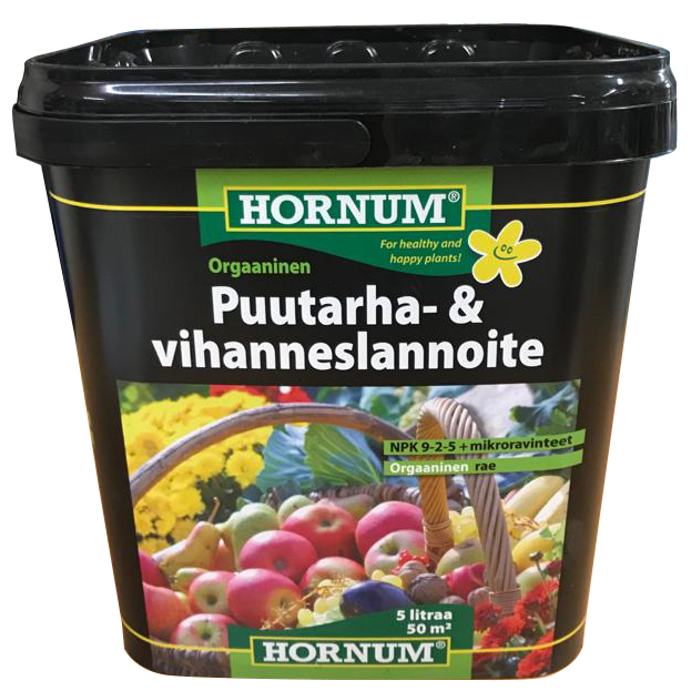 Hornum Trädgårds- och Grönsaksgödningsmedel 5 liter - Jord och gödselmedel - 5708787400253 - 2