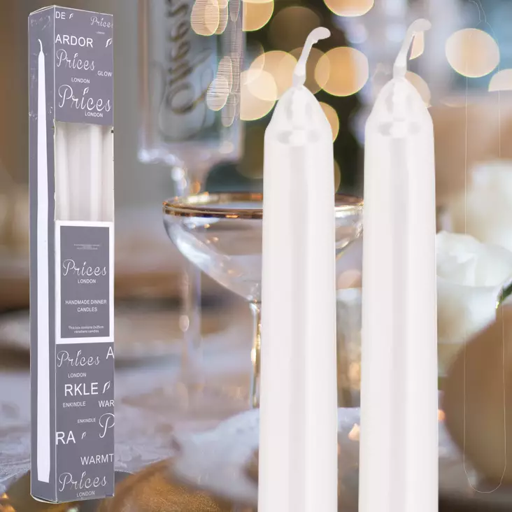 Middagsljus 25 cm 2 st/fp - Ljusstakar - 8719202363043 - 1