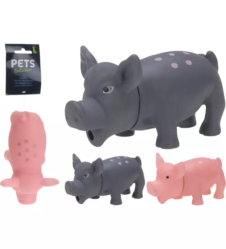 Hundleksak gris 15 cm - Husdjursleksaker - 8718158953773 - 1