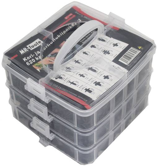 Korg- och klädfästelement 620 st - Biltillbehör - 6430074693053 - 1