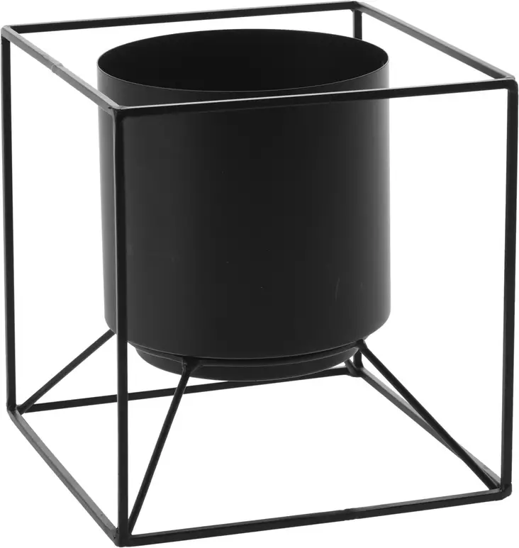 Blomkruka med metallram - Krukor, vaser, korgar - 8720573145633 - 1