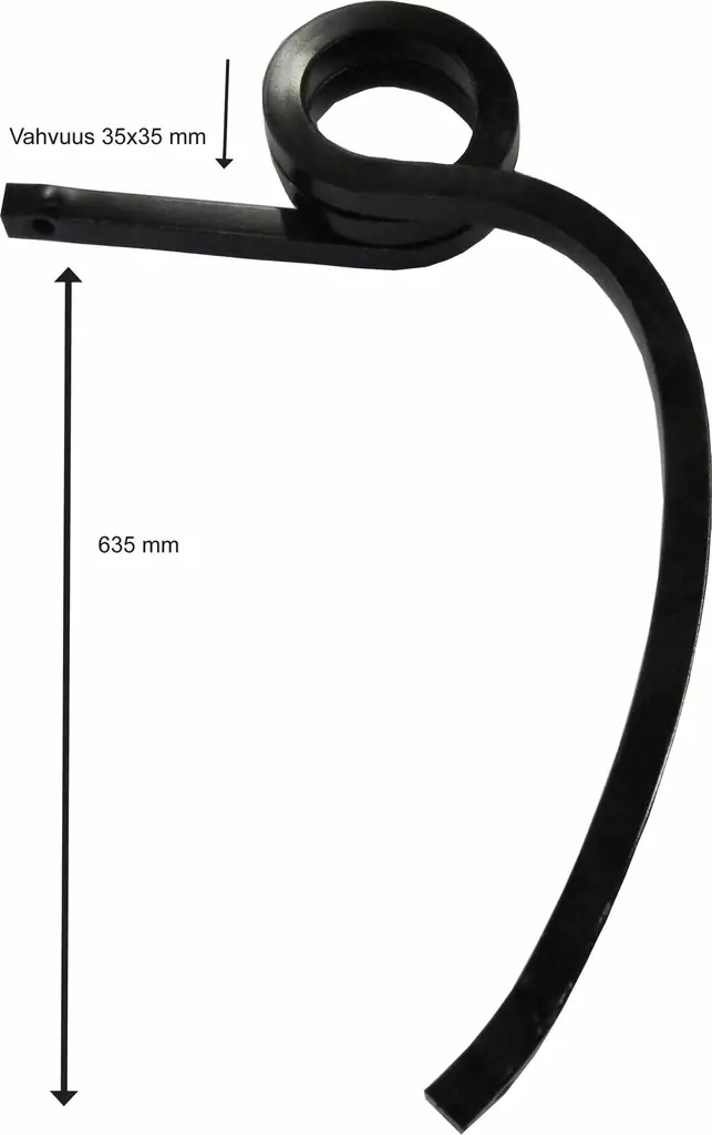 Kultivator spets 35 x 35 x 635 mm vänster - Jordbearbetningstillbehör - 8716106168743 - 1