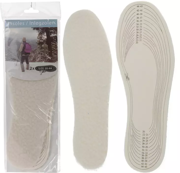 Värmande skoinlägg, klippt universalmall - Arbetsskor - 8711295304453 - 2