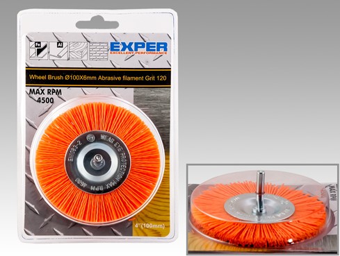 Nylonborste 100 x 6 mm - Slipmaterial - 6438081003803 - 1